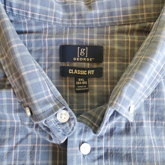 GEORGE Plaid Button Down Shirt - Picture 3 of 7